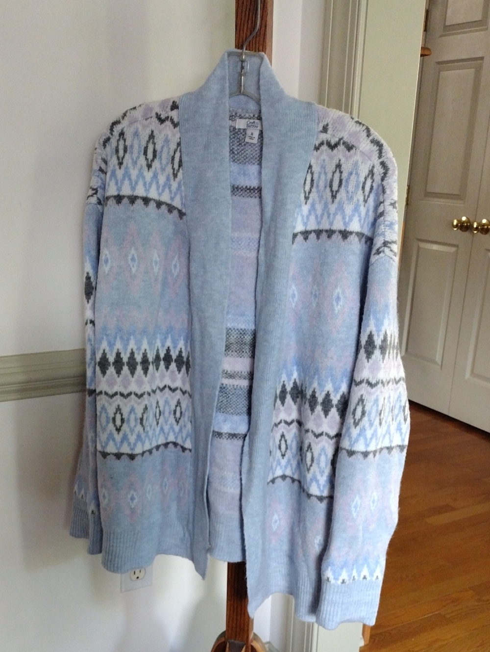 Warm croft & barrow Pastel Blend Patterned Open-Front Cardigan